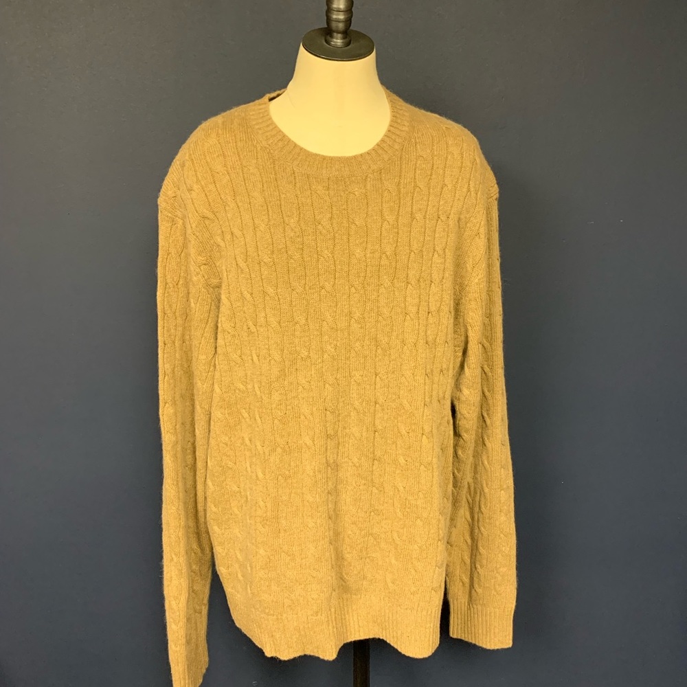 J Crew cable knit sweater XL